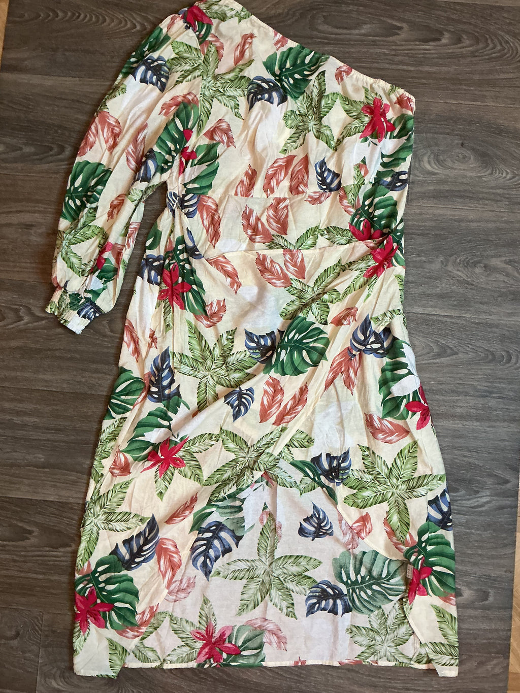 2XL Dress Tropical - Crème