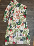 3XL Dress Tropical - Crème