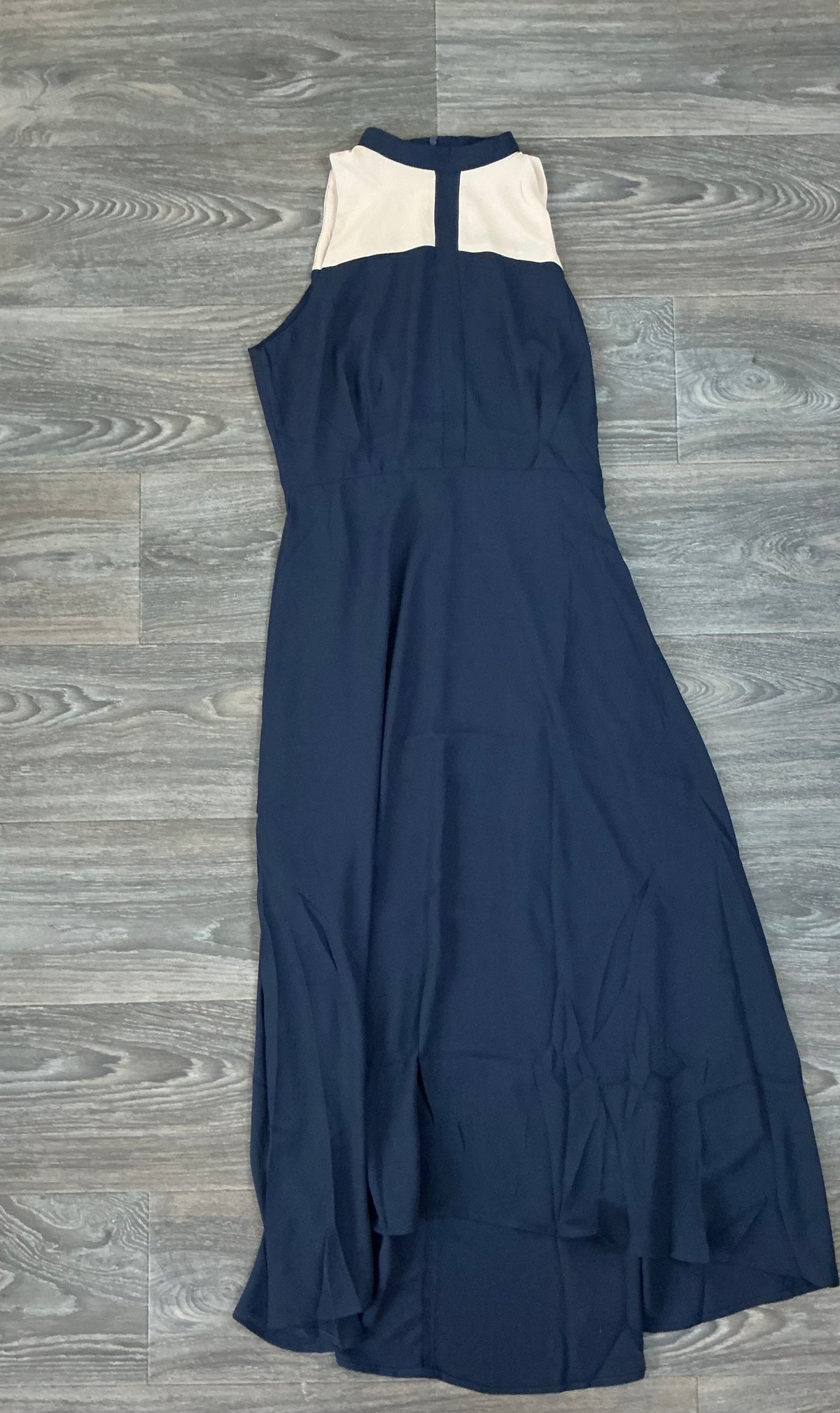 Large Dress - Blue/Creme