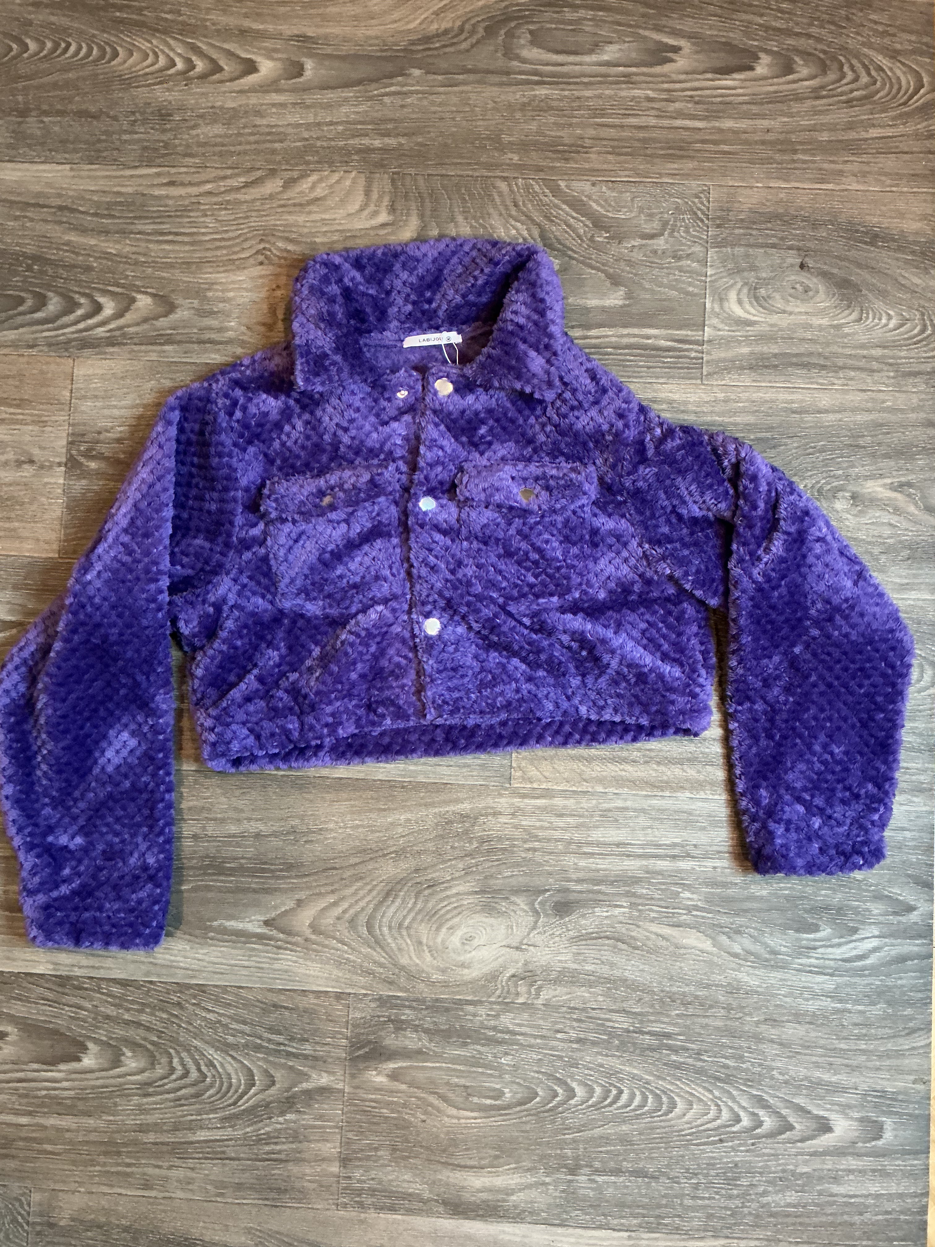 Medium Crop Jacket - Purple