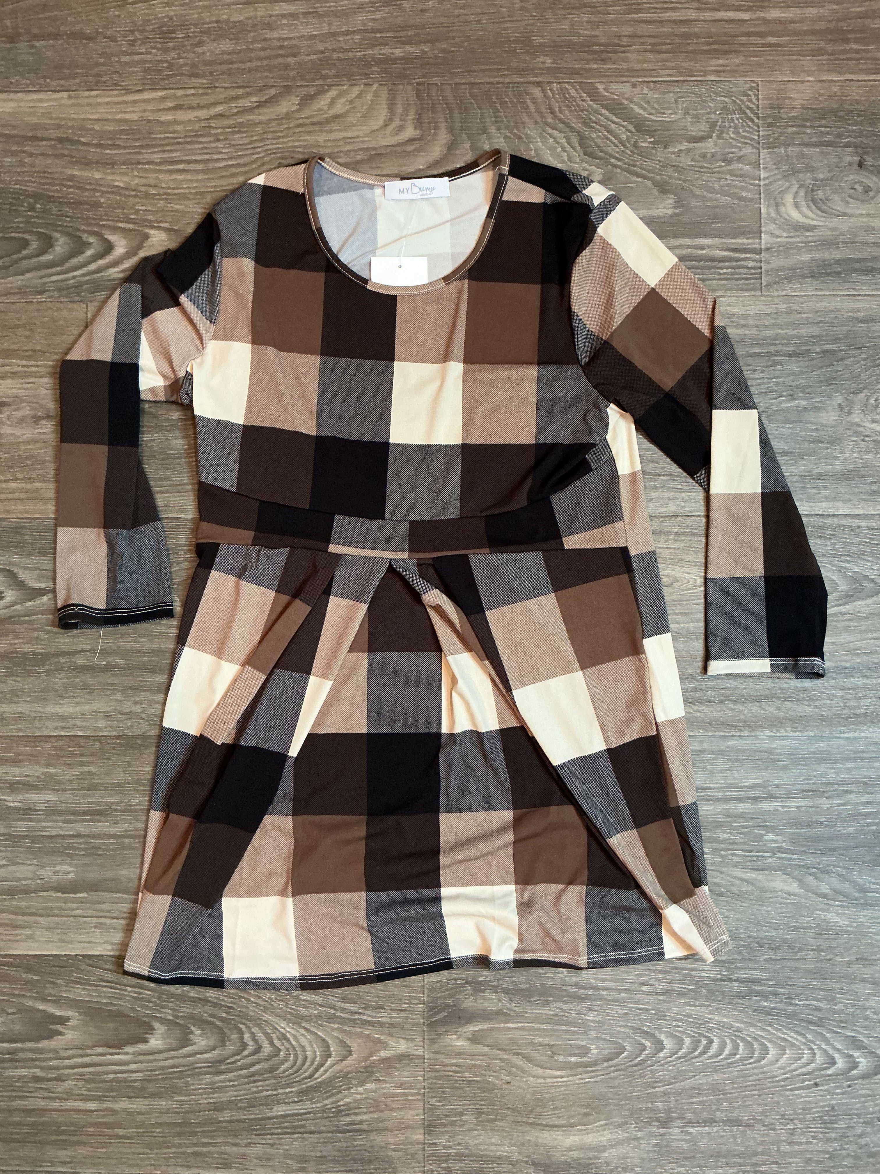 Medium Dress Plaid- Brown
